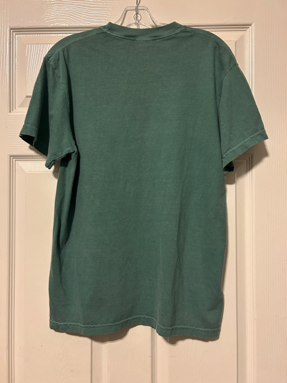 Comfort Colors Green Plaid Bow Graphic Tee - Picture 3 of 3